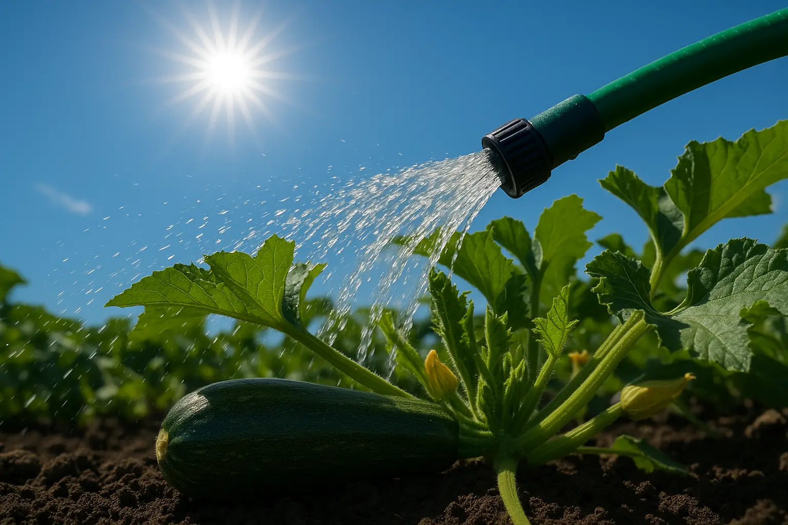 arrosage courgette canicule