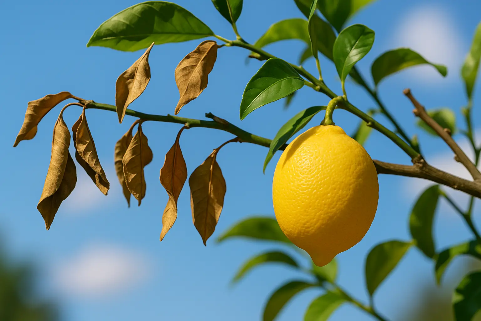 citronnier perd feuille