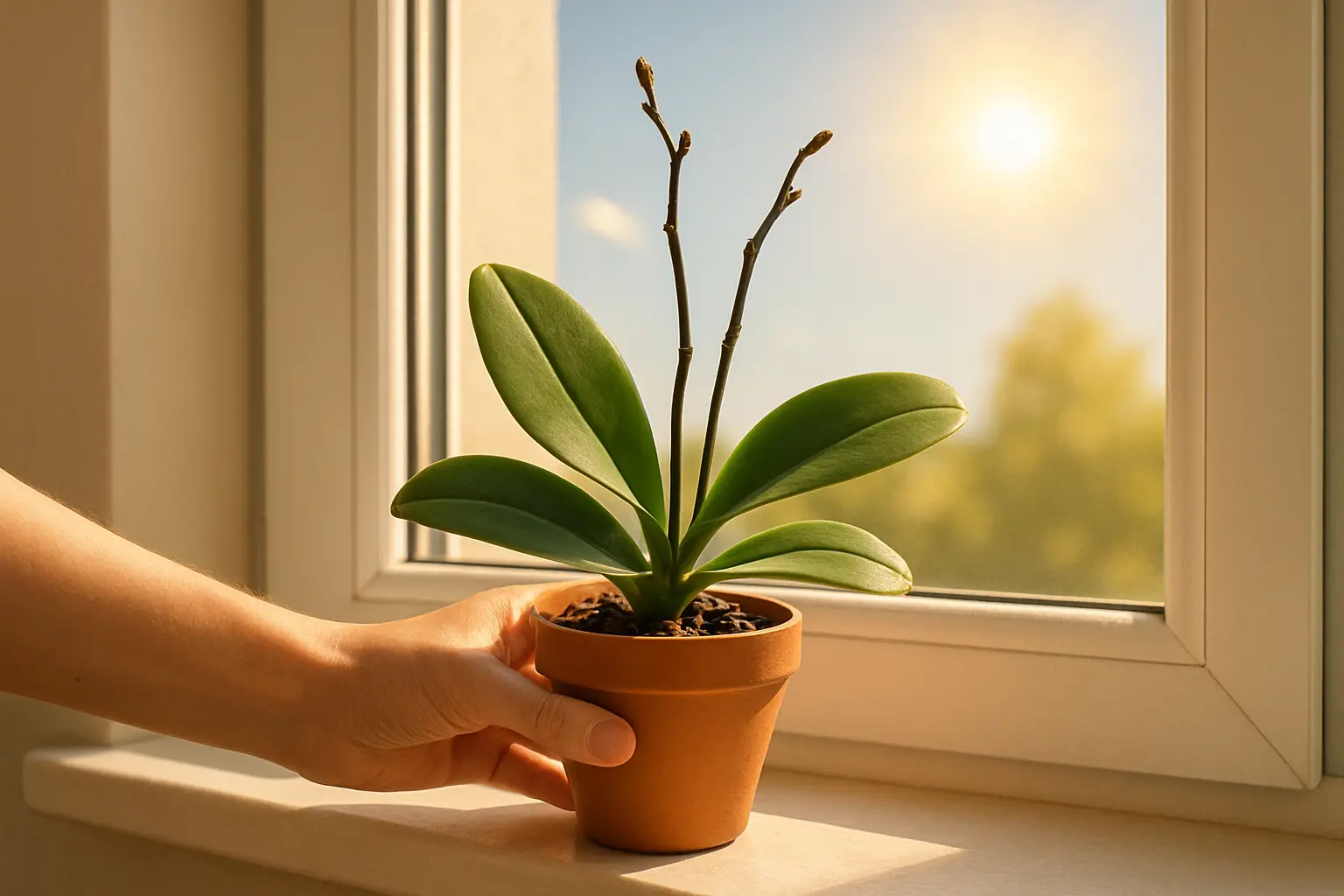 geste orchidee dormance