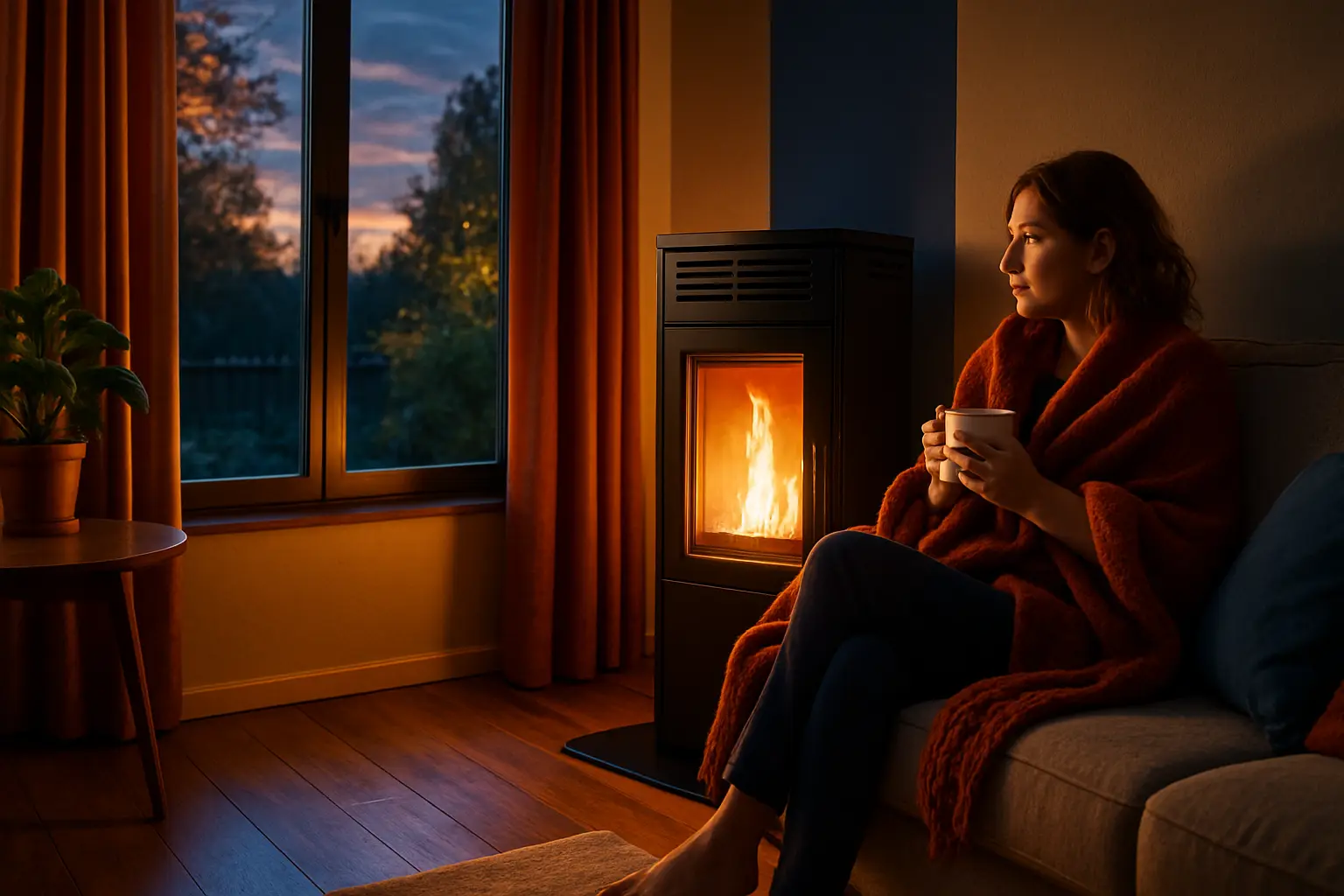 alt=Chauffage nocturne débat experts poêle à granulés